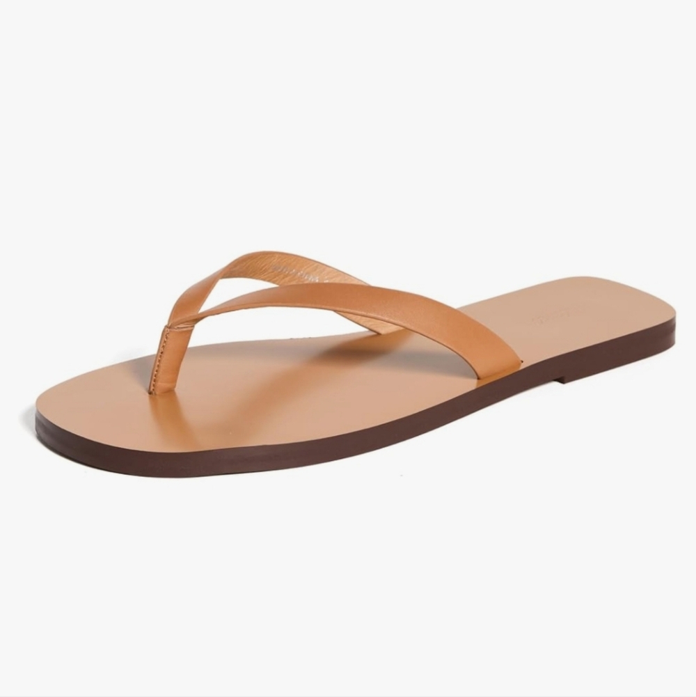 MADEWELL Gabi Leather Thong Sandals Size 10